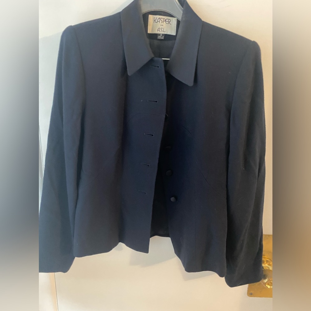KASPER BLUE BLAZER JACKET SIZE 8